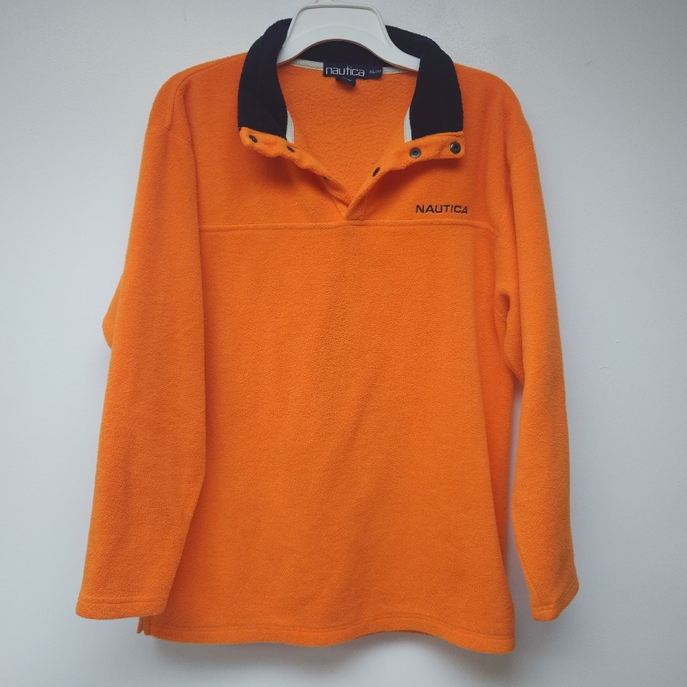 Nautica 1/4 Button Up Fleece Jacket